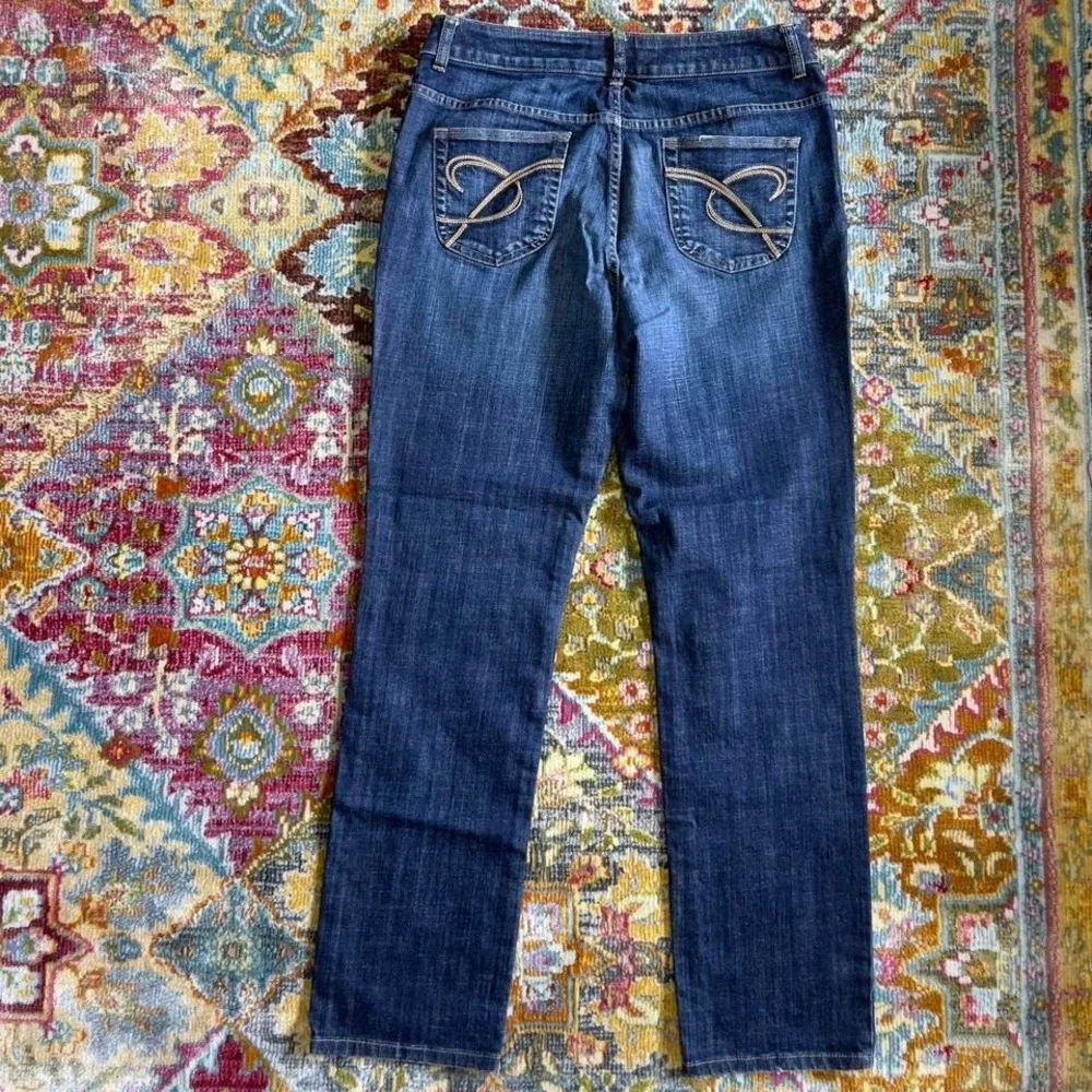 Chico's Denim Jeans Women's 15 Slim Fit‎ Dark Wash High Rise